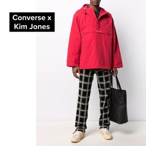 Converse x Kim Jones Parka Retro Pullover Half Zip Anorak Jacket Red